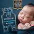 DIY Personalized Birth Announcement Baby Bodysuit Sign-Laser Engraved